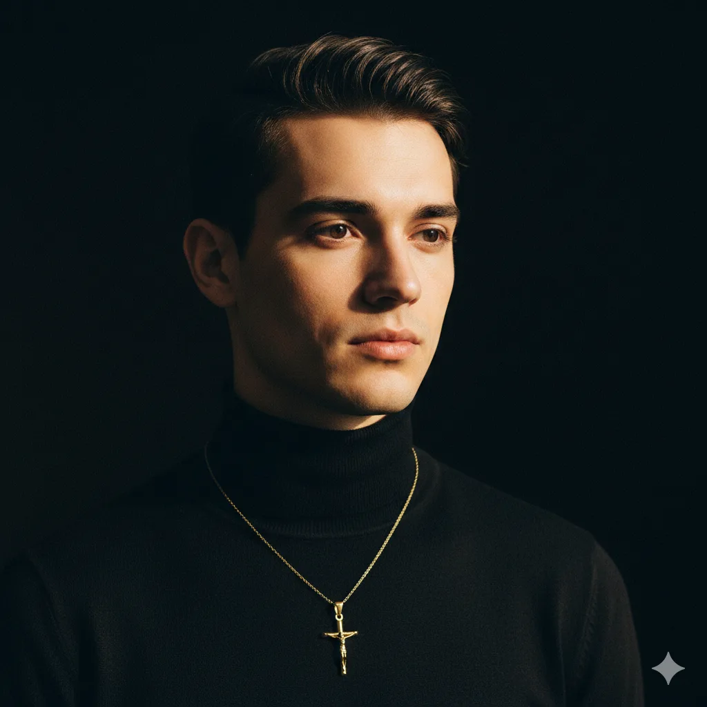 Minimal Gold Crucifix